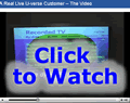 Screen shot of the Uverse guide - click to watch video interview