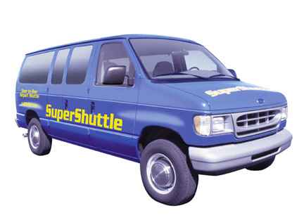 Supershuttle - the easy way to get from the airport to the Universal Hilton